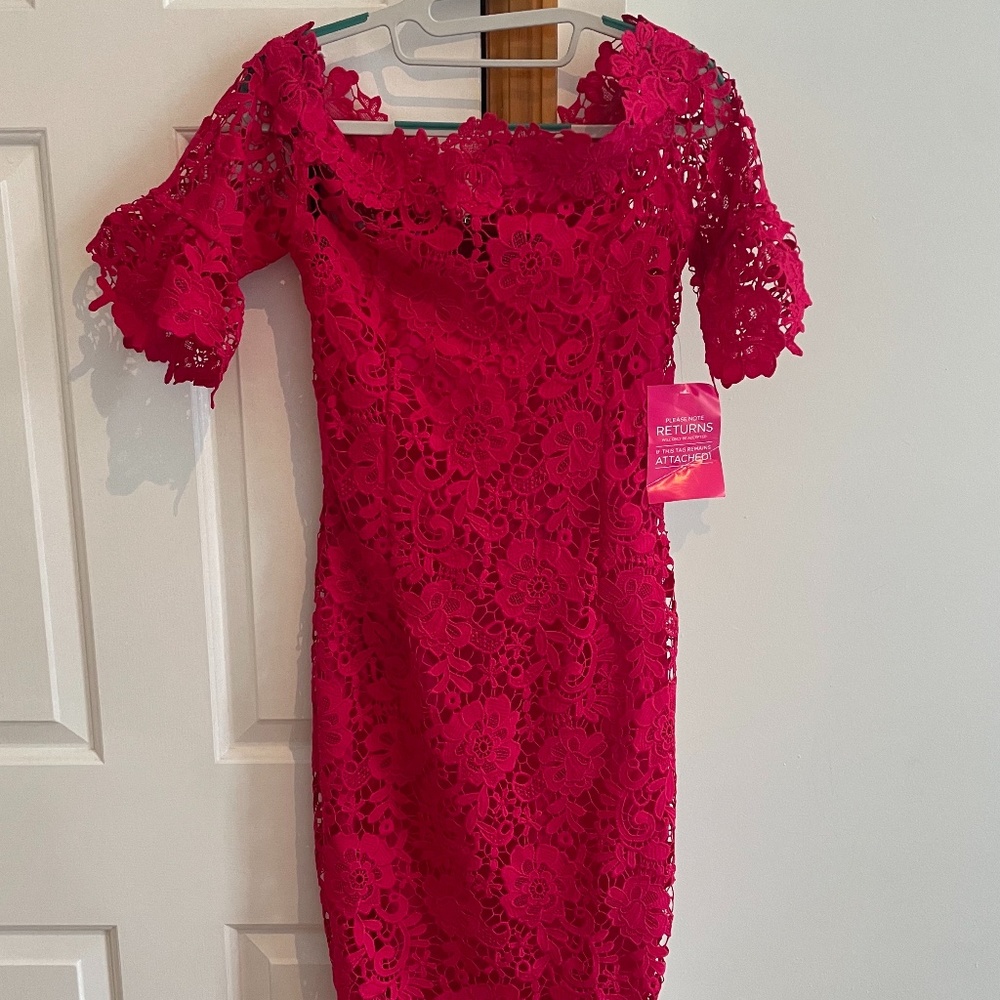 Off the shoulder pink Paper Dolls dress